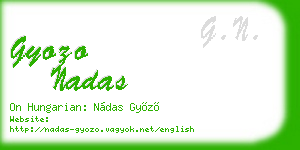 gyozo nadas business card
