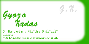 gyozo nadas business card